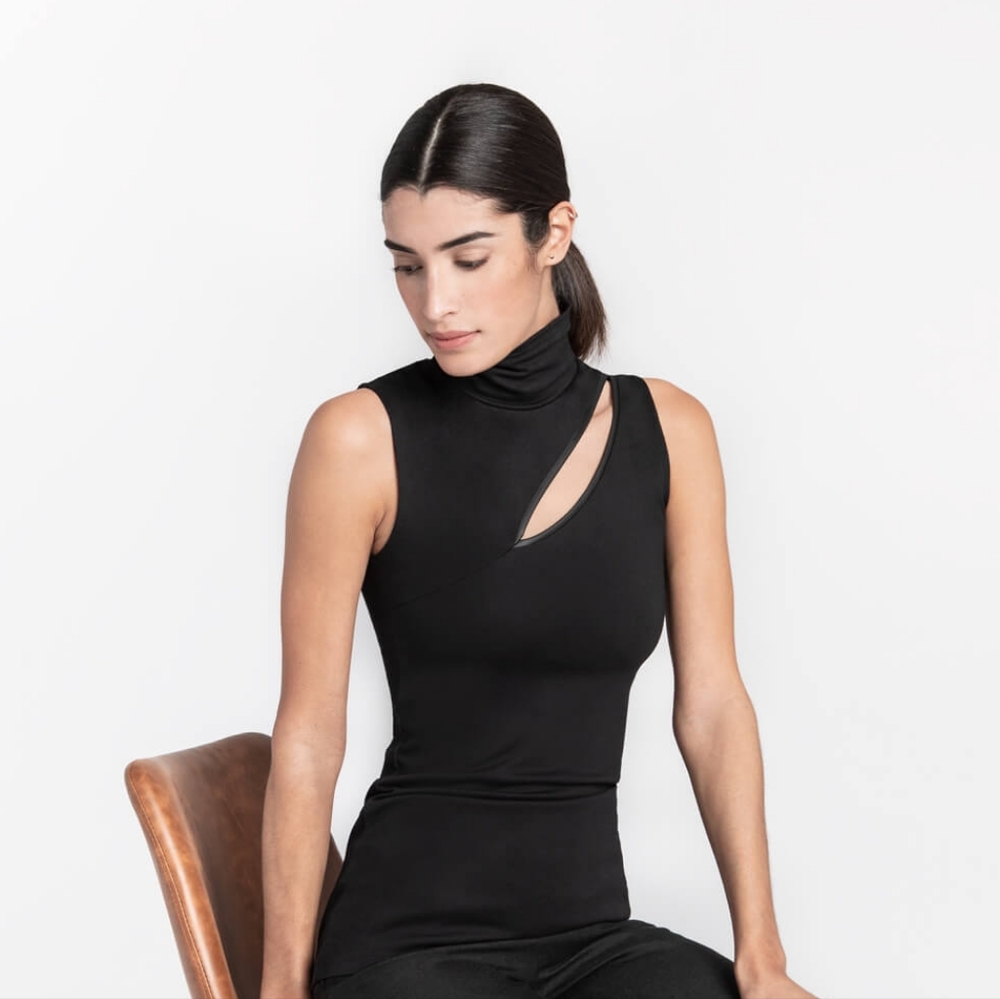 Marcella Lilah Top Size Medium Black